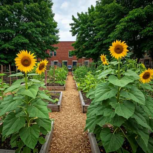 Detroit urban landscape near Divine Toke's sun-grown cannabis farm