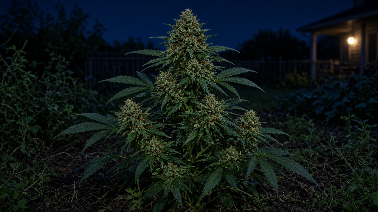 Light Leak and Reveg on an Outdoor Cannabis Plant