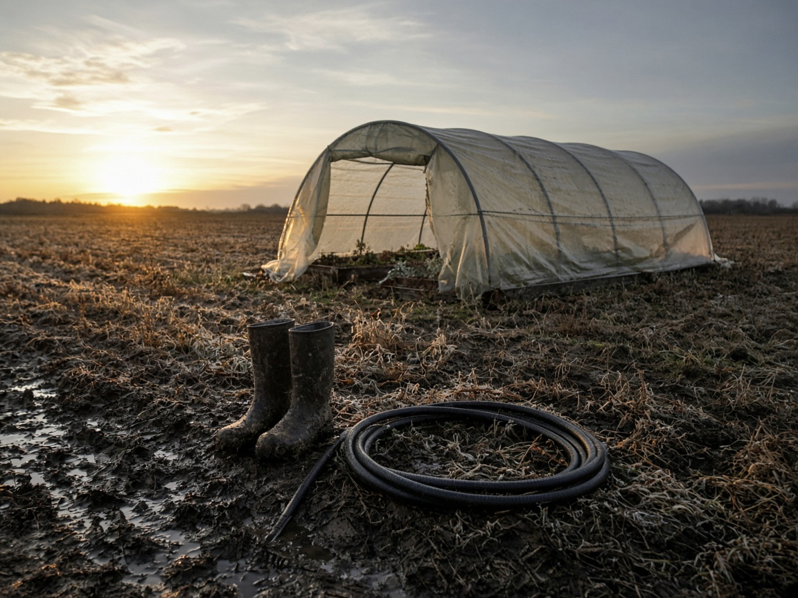 Winterize the Hoop House: Plastic, Irrigation, and Tools Before Detroit's First Freeze