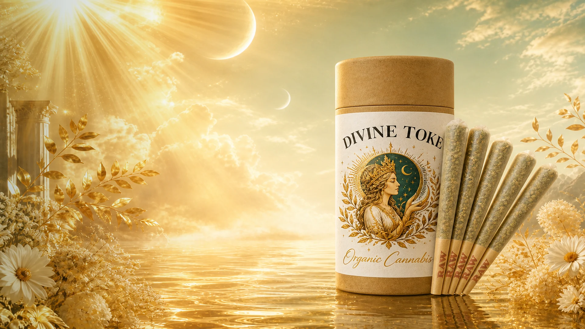 Divine Toke Pre-Roll Multi-Pack tube with sun-grown joints — new product launch